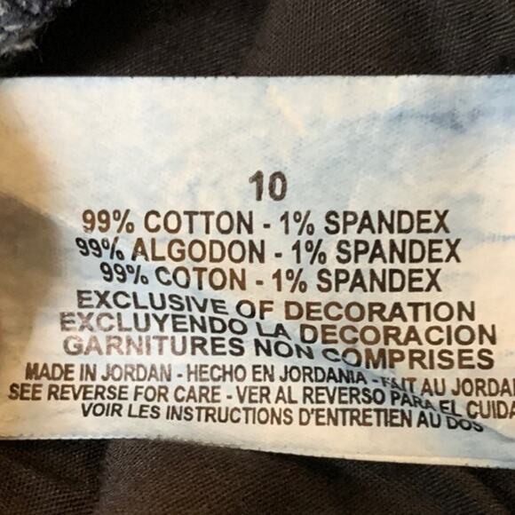 Nine West Womens Jeans Med-Rise Cropped Blue Denim Stretch zippered ankle Sz 10 - Picture 8 of 8